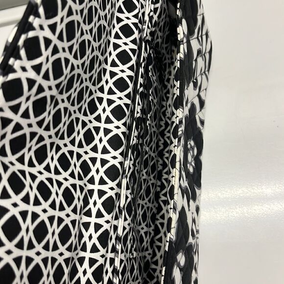 Vera Bradley Night and Day Knot Convertible Shoulder/Clutch Black/Gray/White Bag - Picture 7 of 16